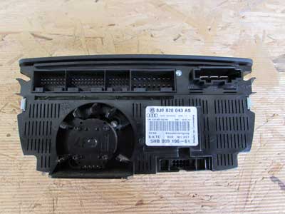Audi TT Mk2 8J OEM Climate Controller AC Heater Controls 8J0820043AS 2008 20094